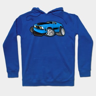 Mach 1 Blue Wheels Hoodie